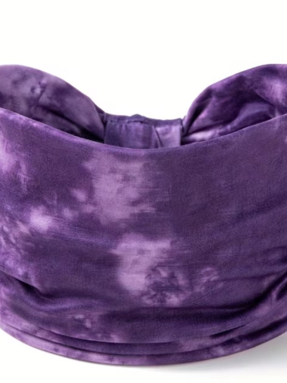 New Purple Tie-Dye Velvet Headband